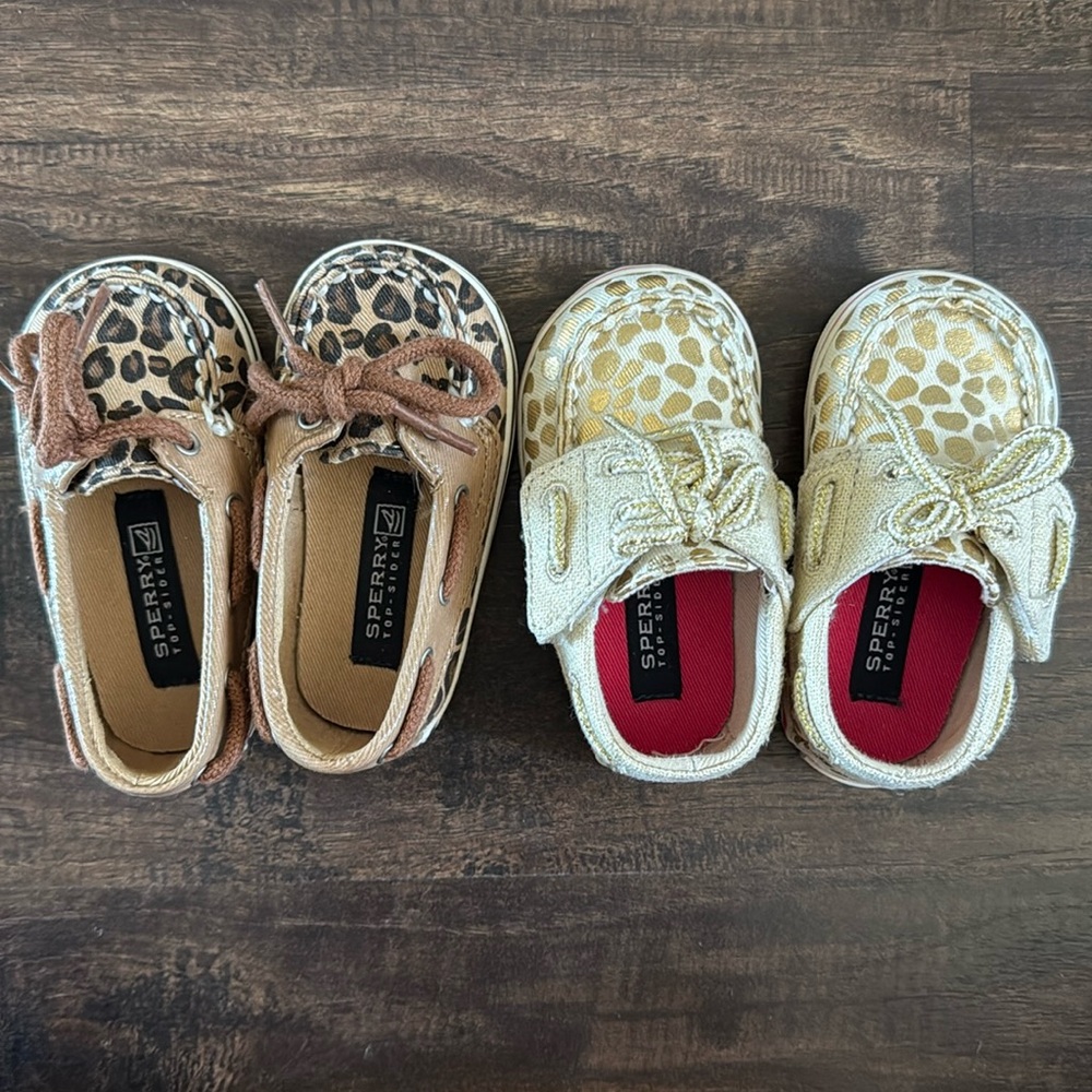 Sperry Top-Sider Baby Girl Slip On Shoes Size 2 (3-6months)